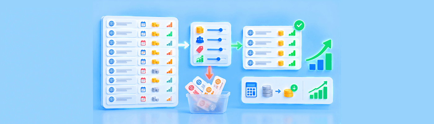 Domain Portfolio Pruning: The Math of Dropping Assets