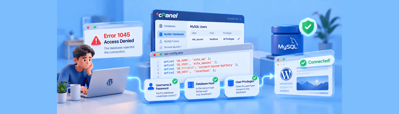 How to Fix MySQL Error 1045 (Access Denied for User)