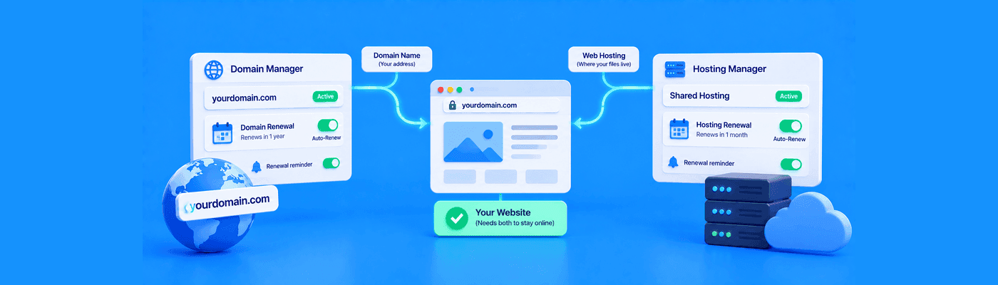 The Difference Between Domain Renewal and Hosting Billing