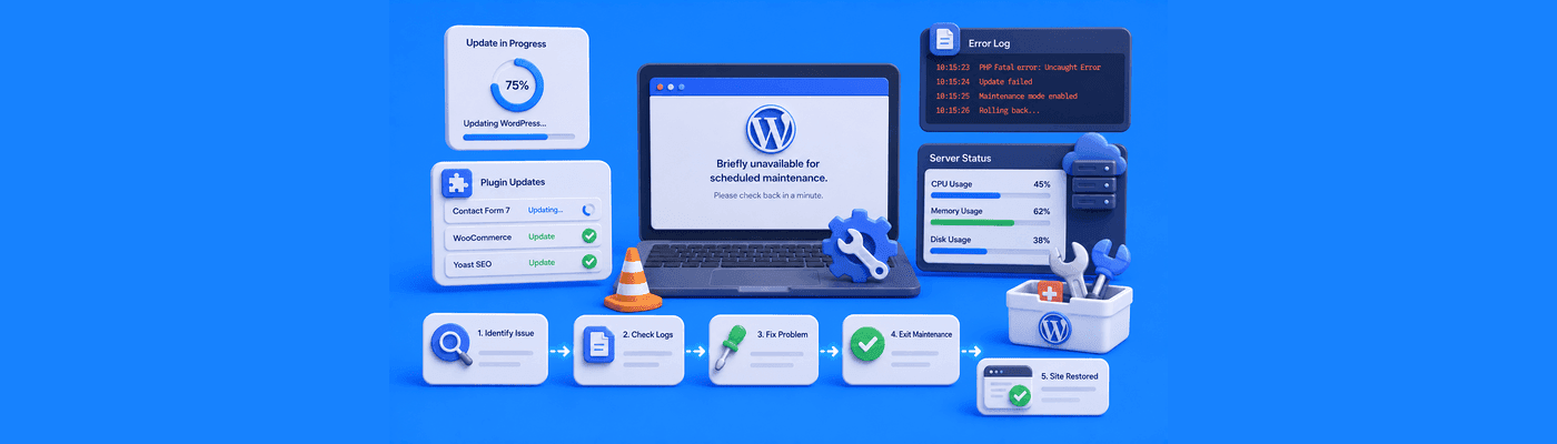 Why Your WordPress Site Gets Stuck in Maintenance Mode After an Update