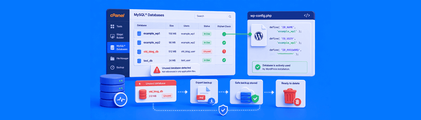 How to Audit and Delete Unused MySQL Databases in cPanel